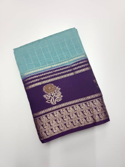 SEMI CREPE SILK SAREE - B S CHANNABASAPPA & SONS