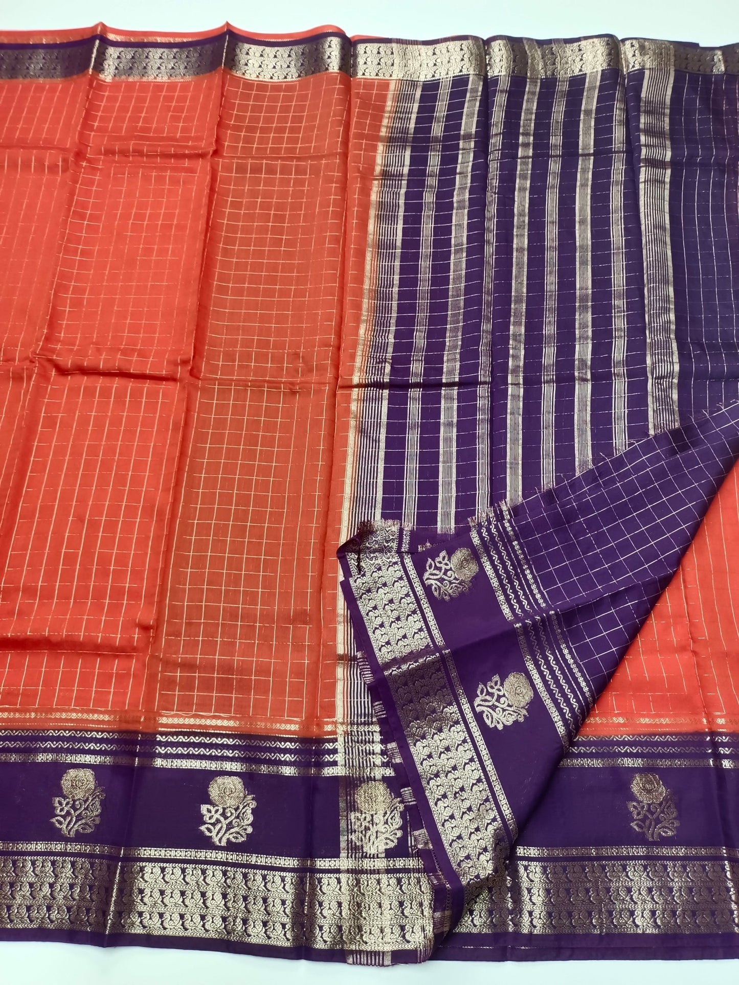 SEMI CREPE SILK SAREE - B S CHANNABASAPPA & SONS