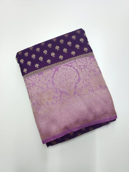 FANCY CHIFFON SAREE - B S CHANNABASAPPA & SONS