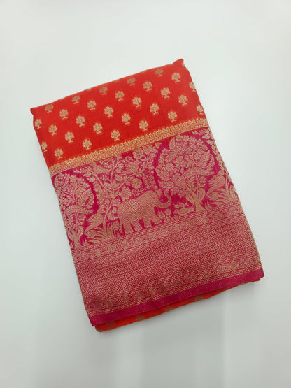 FANCY CHIFFON SAREE - B S CHANNABASAPPA & SONS