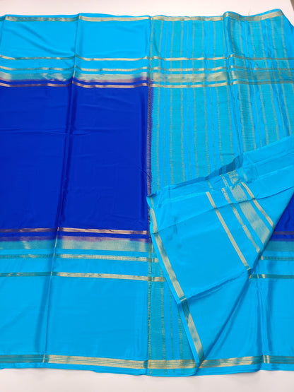 SEMI CREPE SILK SAREE - B S CHANNABASAPPA & SONS
