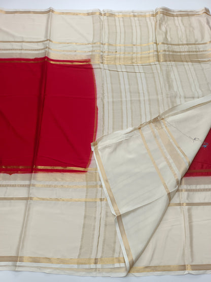SEMI CREPE SILK SAREE - B S CHANNABASAPPA & SONS