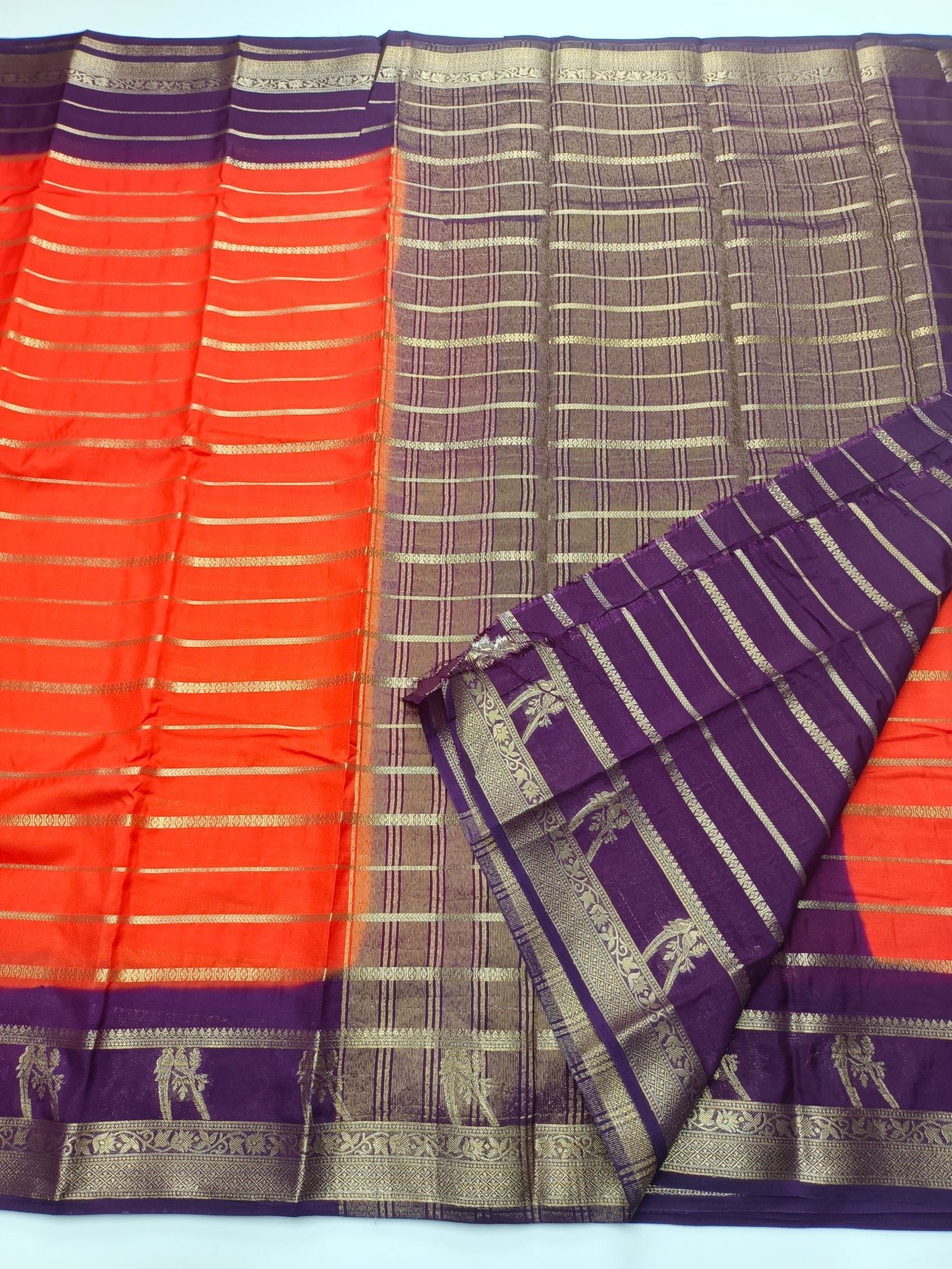 SEMI CREPE SILK SAREE - B S CHANNABASAPPA & SONS