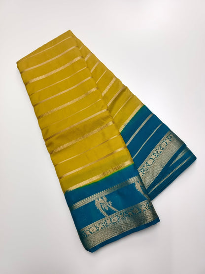 SEMI CREPE SILK SAREE - B S CHANNABASAPPA & SONS