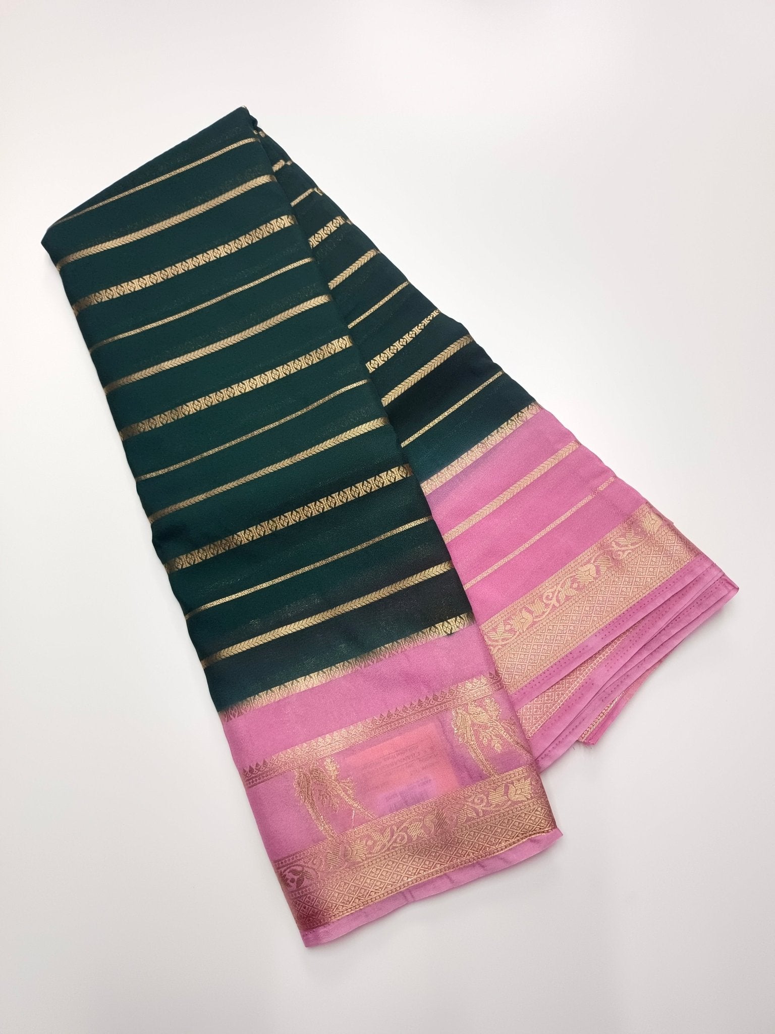 SEMI CREPE SILK SAREE - B S CHANNABASAPPA & SONS