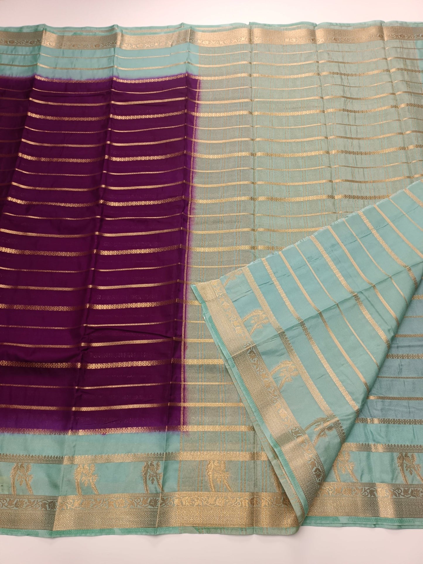 SEMI CREPE SILK SAREE - B S CHANNABASAPPA & SONS