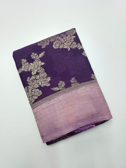 FANCY CHIFFON SAREE - B S CHANNABASAPPA & SONS