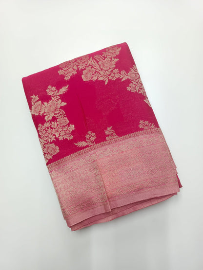 FANCY CHIFFON SAREE - B S CHANNABASAPPA & SONS