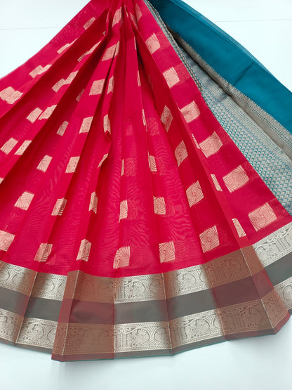 FANCY COTTON SAREE - B S CHANNABASAPPA & SONS