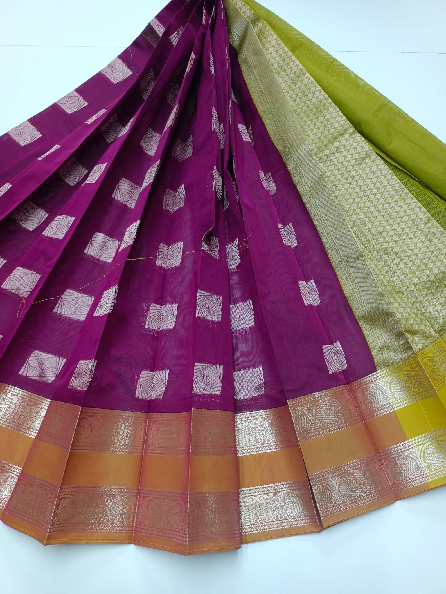 FANCY COTTON SAREE - B S CHANNABASAPPA & SONS