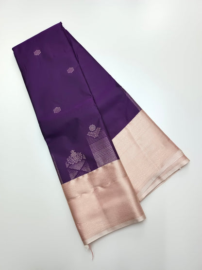 KANCHIPURAM SEMI SILK SAREE - B S CHANNABASAPPA & SONS