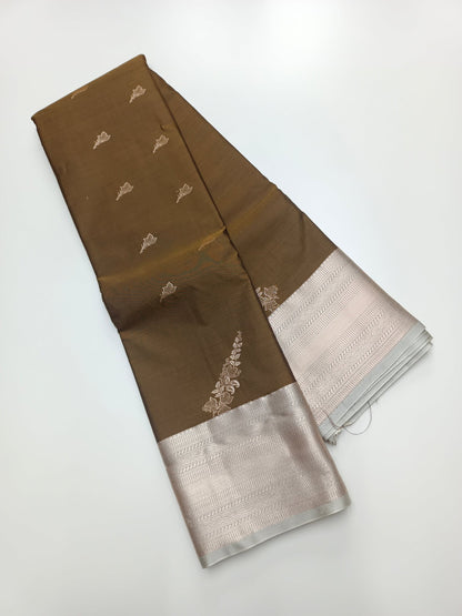 KANCHIPURAM SEMI SILK SAREE - B S CHANNABASAPPA & SONS