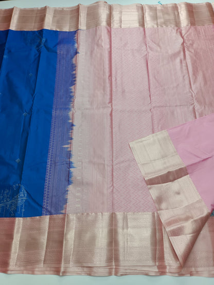 KANCHIPURAM SEMI SILK SAREE - B S CHANNABASAPPA & SONS