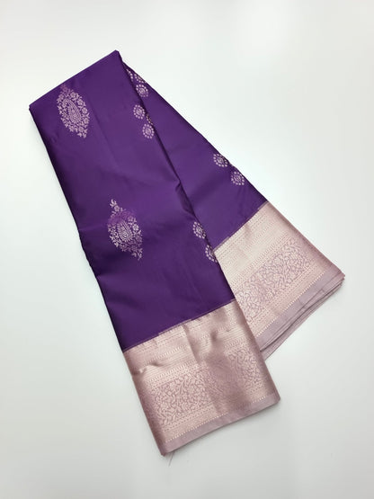 KANCHIPURAM SEMI SILK SAREE - B S CHANNABASAPPA & SONS
