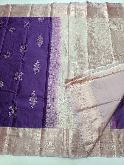 KANCHIPURAM SEMI SILK SAREE - B S CHANNABASAPPA & SONS