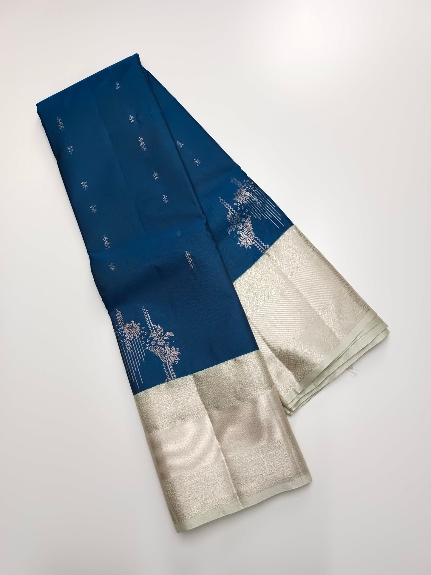 KANCHIPURAM SEMI SILK SAREE - B S CHANNABASAPPA & SONS