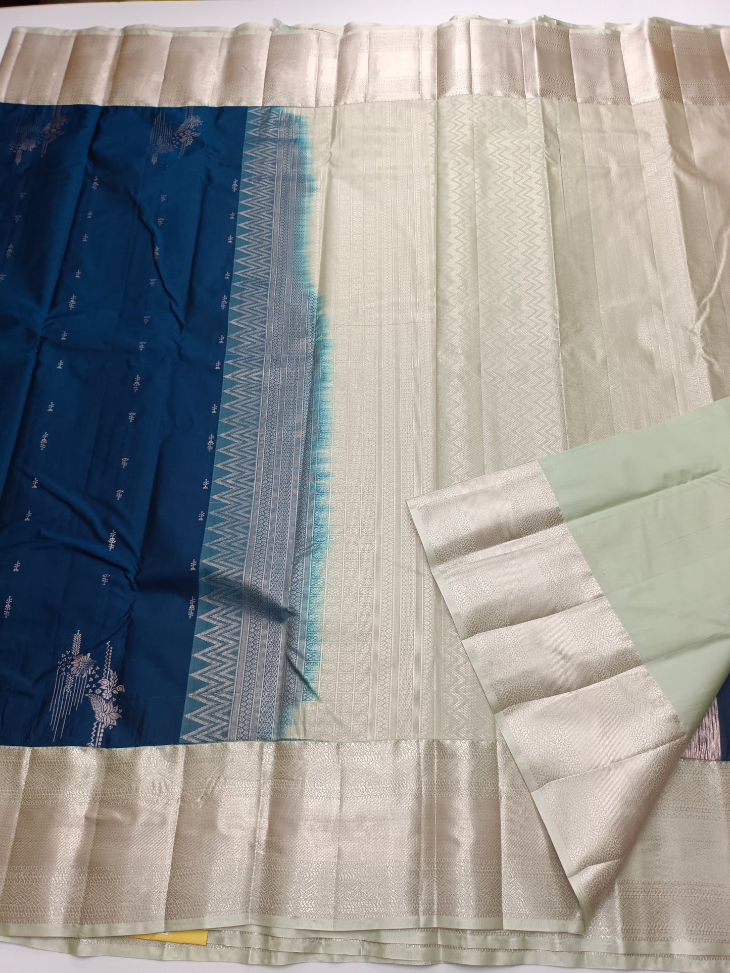 KANCHIPURAM SEMI SILK SAREE - B S CHANNABASAPPA & SONS