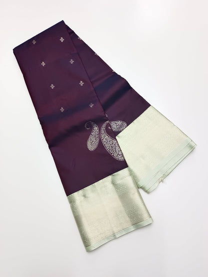 KANCHIPURAM SEMI SILK SAREE - B S CHANNABASAPPA & SONS