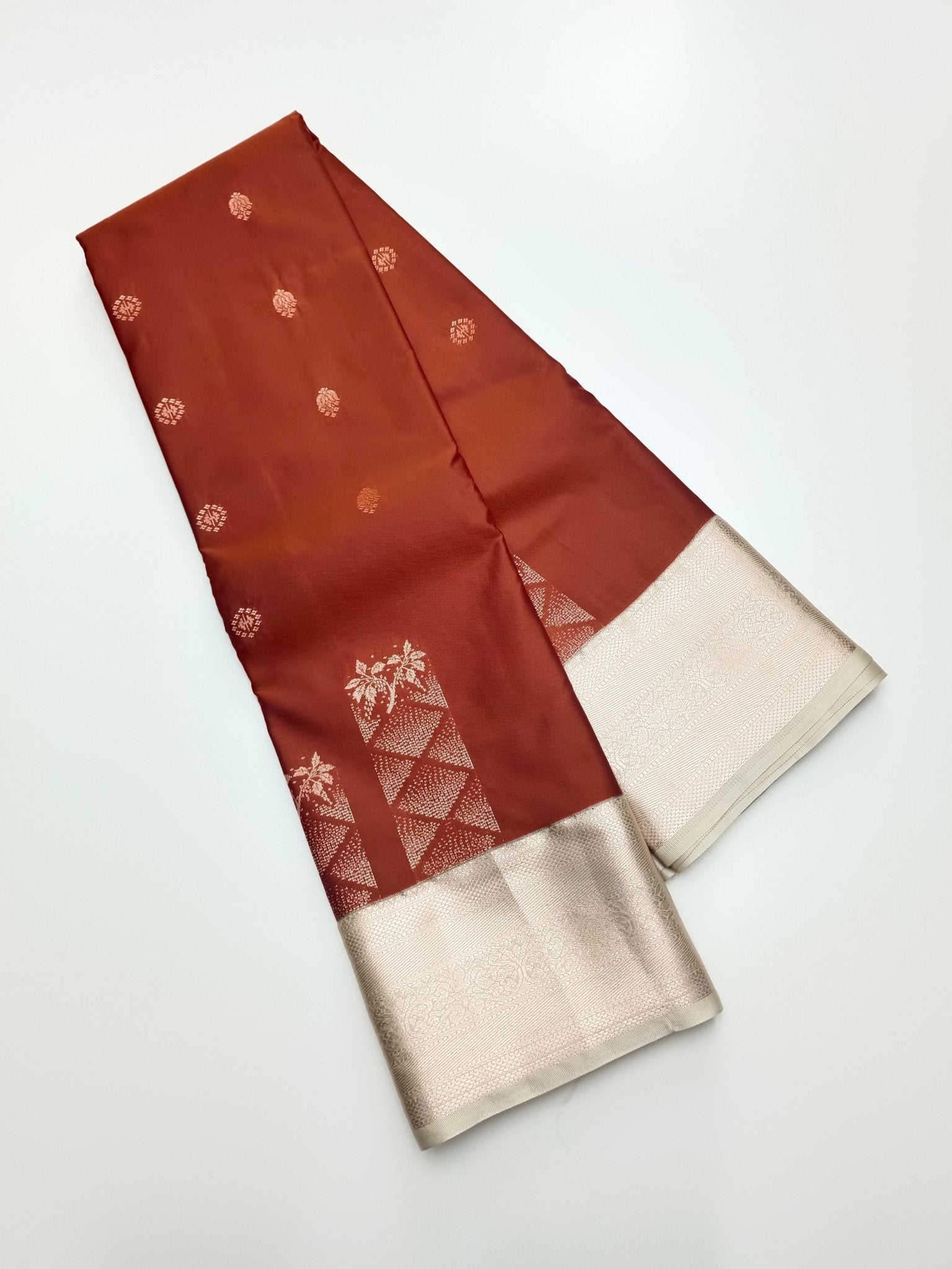 KANCHIPURAM SEMI SILK SAREE - B S CHANNABASAPPA & SONS