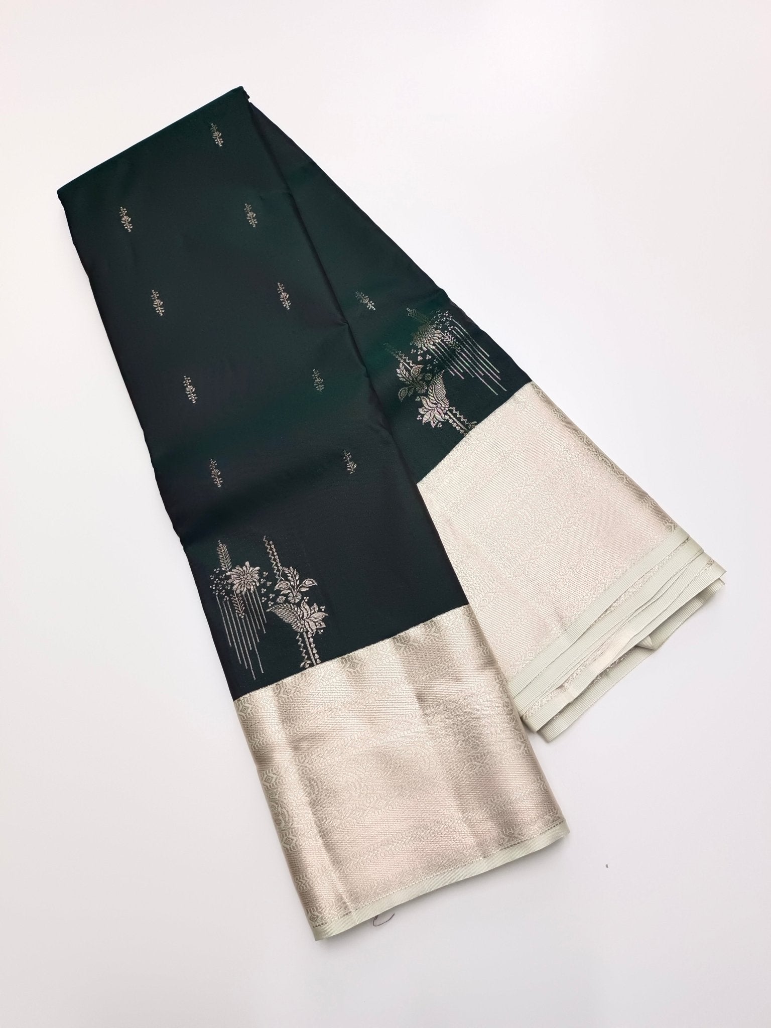 KANCHIPURAM SEMI SILK SAREE - B S CHANNABASAPPA & SONS