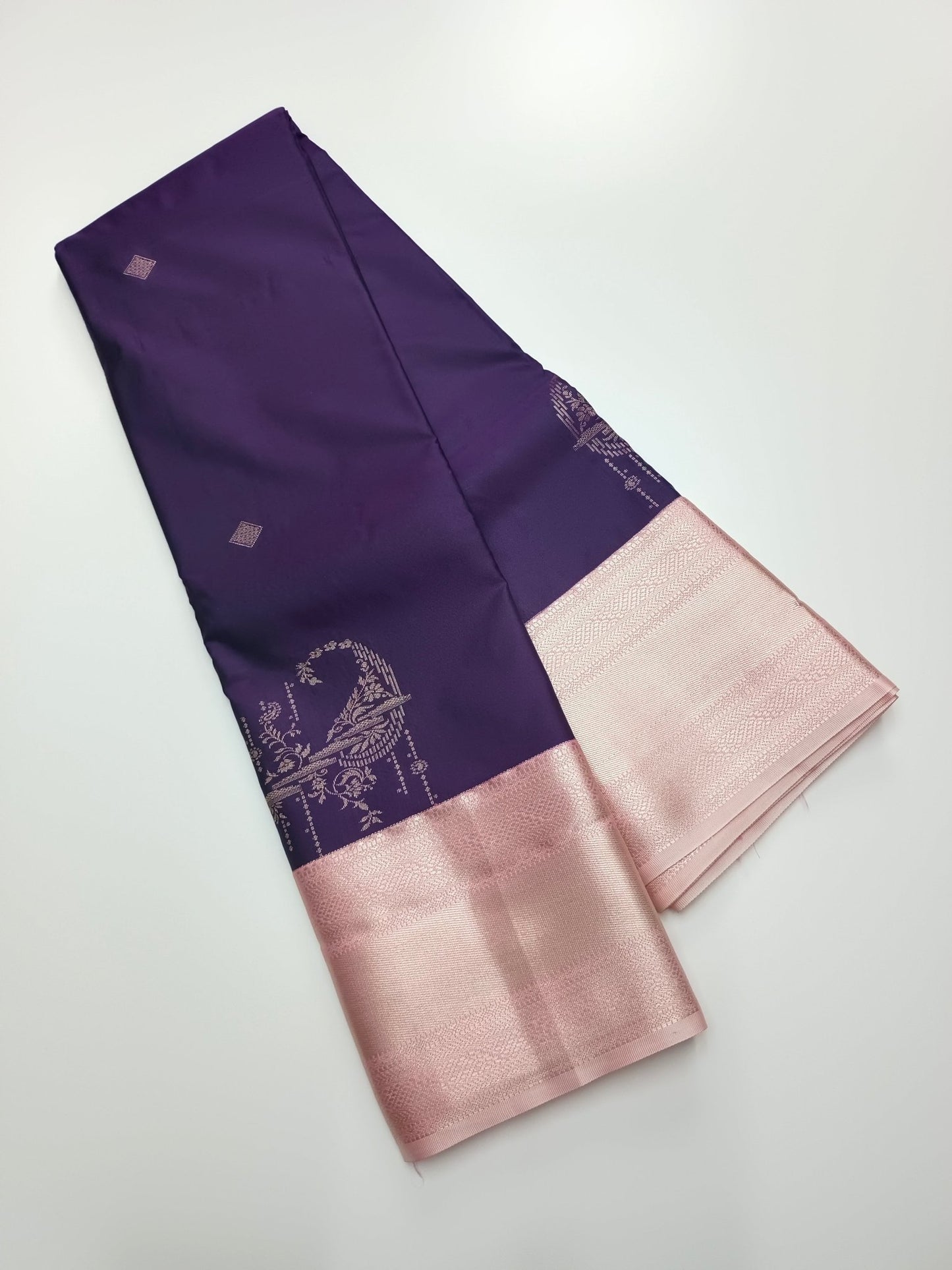 KANCHIPURAM SEMI SILK SAREE - B S CHANNABASAPPA & SONS
