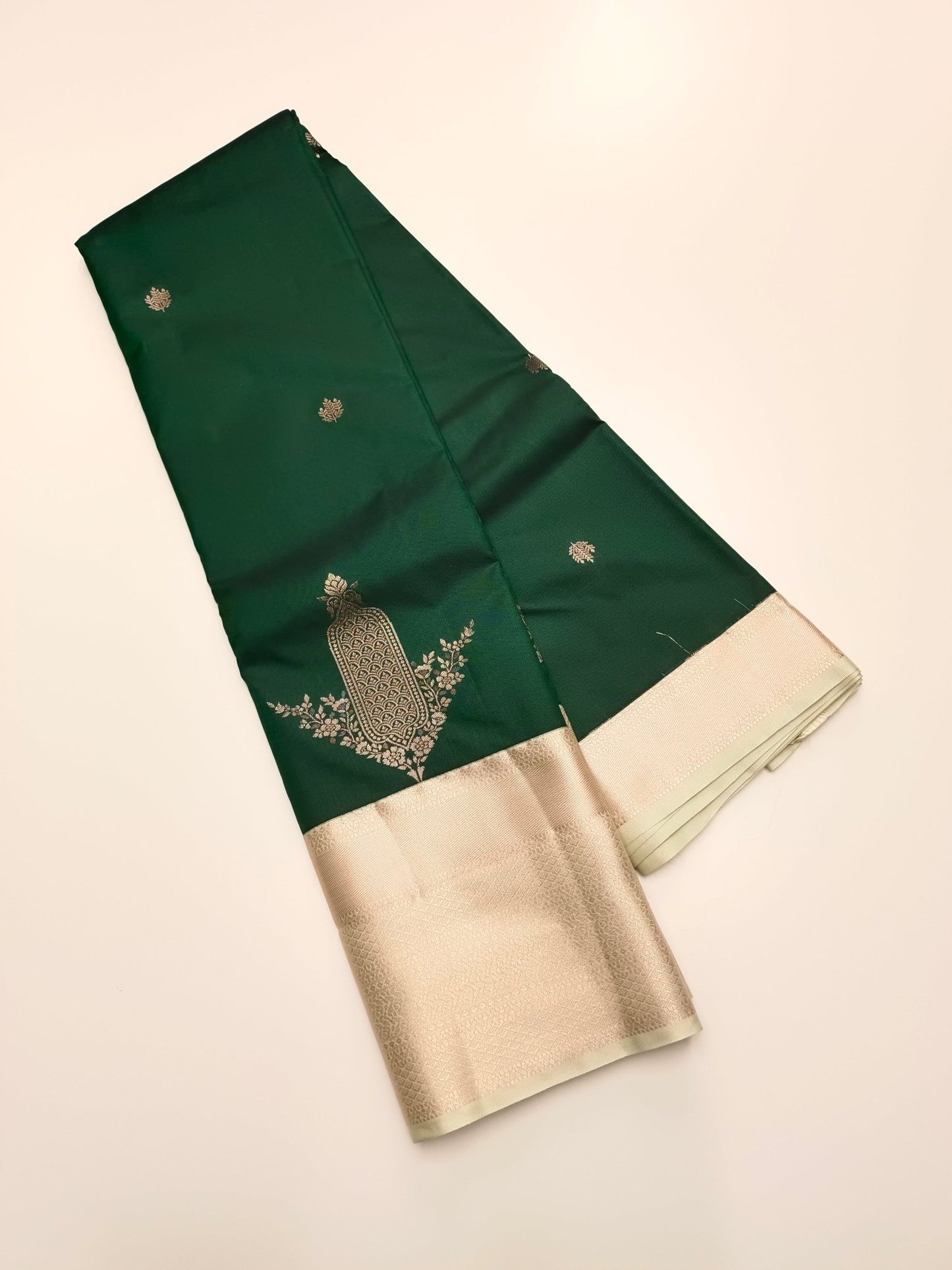 KANCHIPURAM SEMI SILK SAREE - B S CHANNABASAPPA & SONS