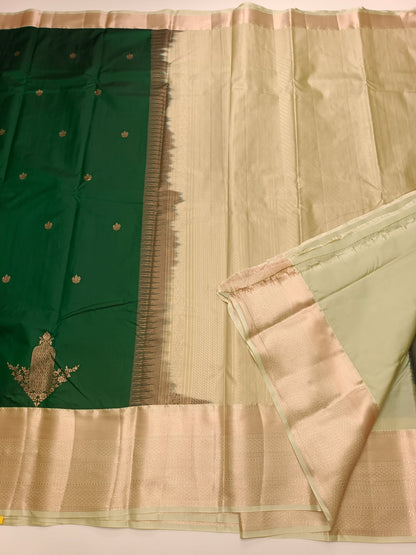 KANCHIPURAM SEMI SILK SAREE - B S CHANNABASAPPA & SONS