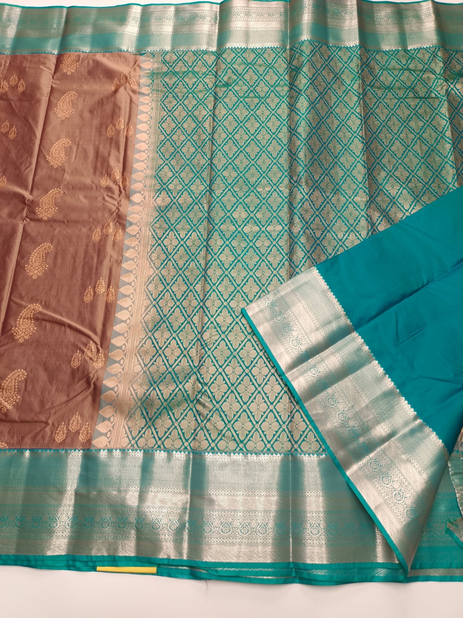 KANCHIPURAM SEMI SILK SAREE - B S CHANNABASAPPA & SONS