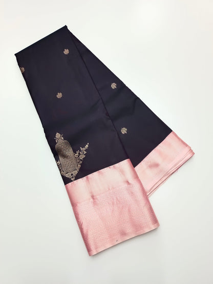 KANCHIPURAM SEMI SILK SAREE - B S CHANNABASAPPA & SONS