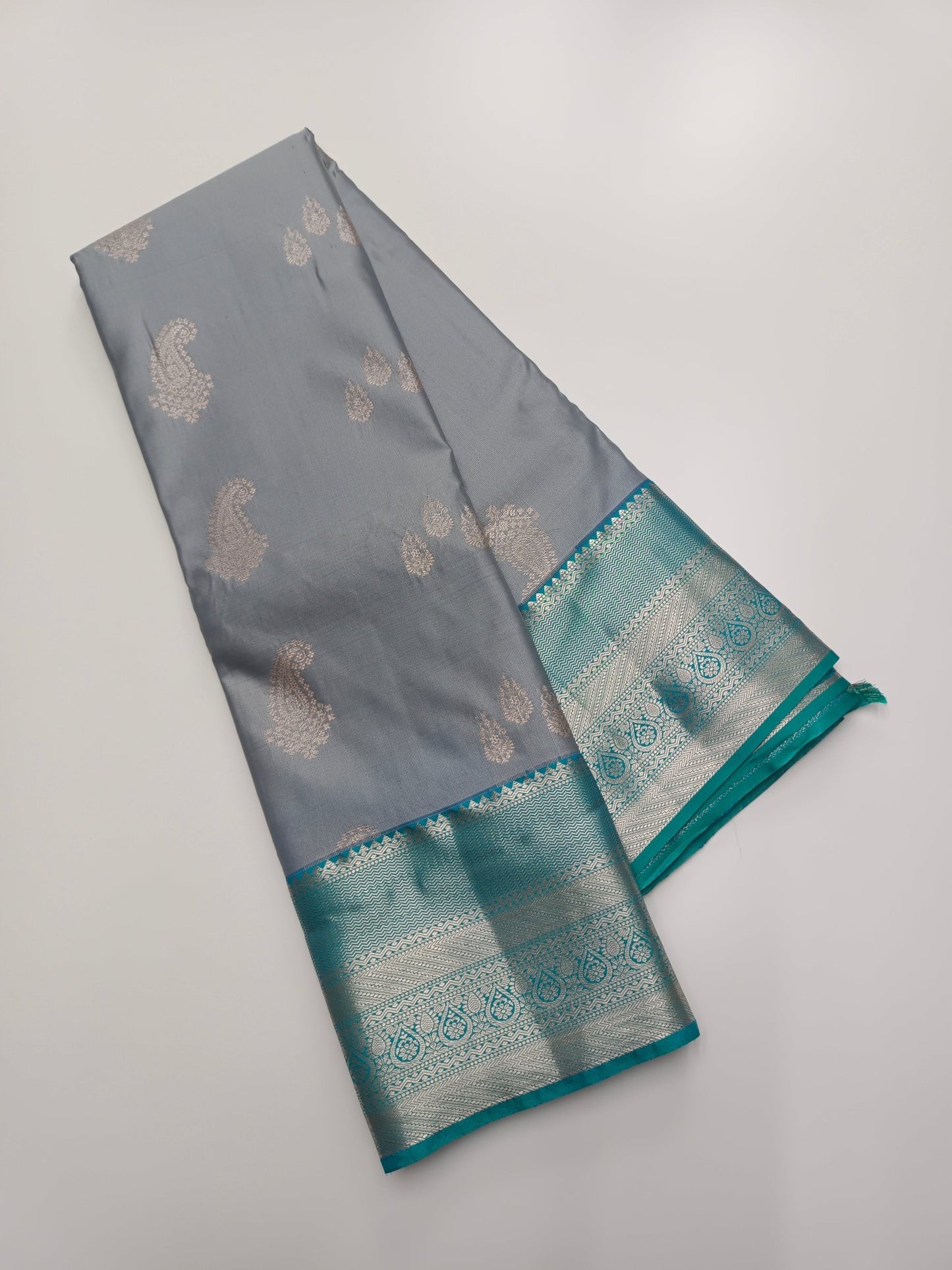 KANCHIPURAM SEMI SILK SAREE - B S CHANNABASAPPA & SONS
