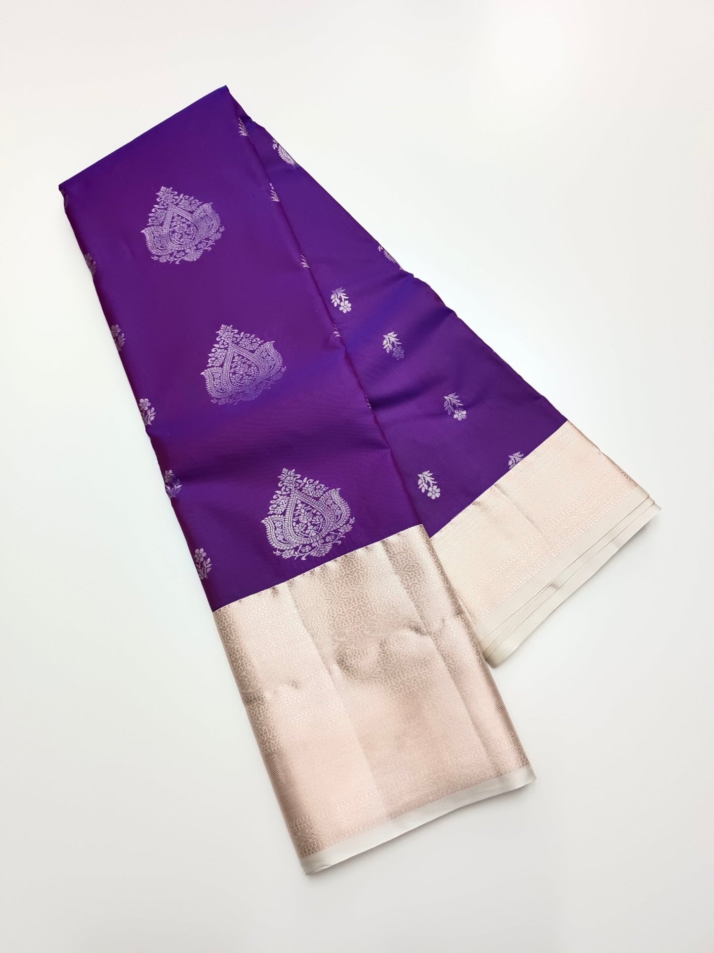 KANCHIPURAM SEMI SILK SAREE - B S CHANNABASAPPA & SONS
