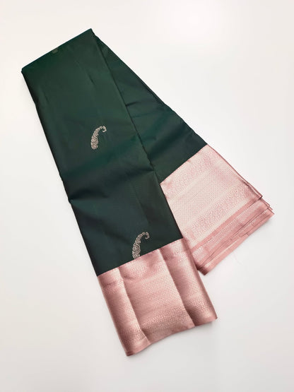 KANCHIPURAM SEMI SILK SAREE - B S CHANNABASAPPA & SONS