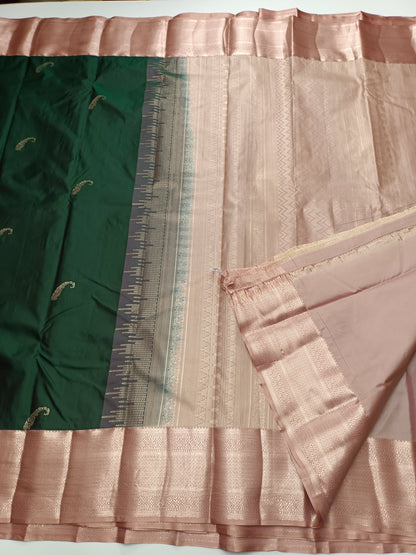KANCHIPURAM SEMI SILK SAREE - B S CHANNABASAPPA & SONS