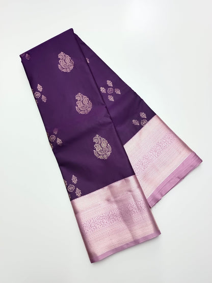 KANCHIPURAM SEMI SILK SAREE - B S CHANNABASAPPA & SONS