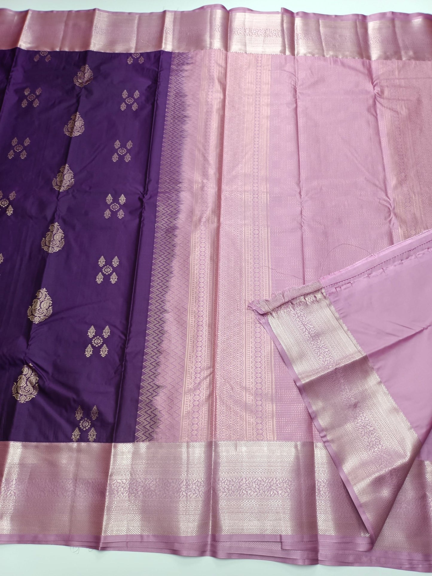 KANCHIPURAM SEMI SILK SAREE - B S CHANNABASAPPA & SONS