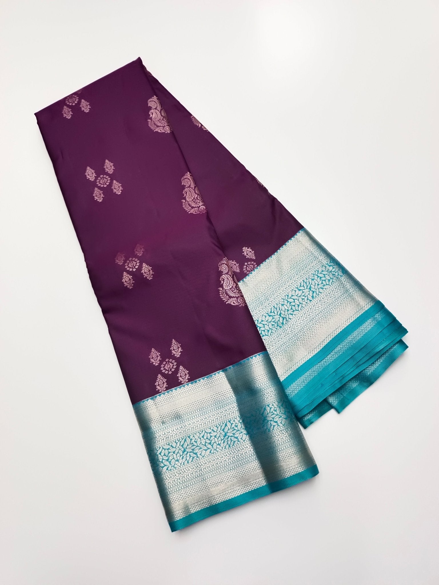 KANCHIPURAM SEMI SILK SAREE - B S CHANNABASAPPA & SONS