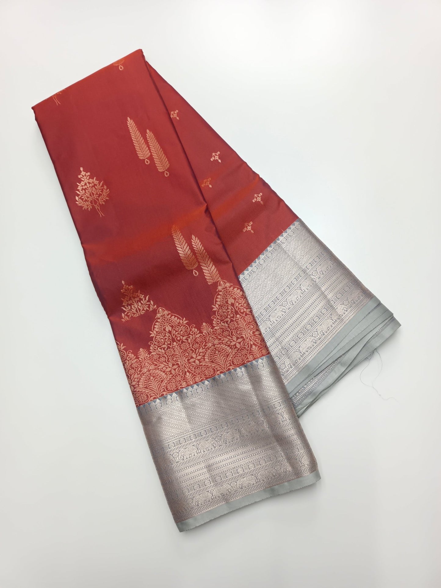 KANCHIPURAM SEMI SILK SAREE - B S CHANNABASAPPA & SONS