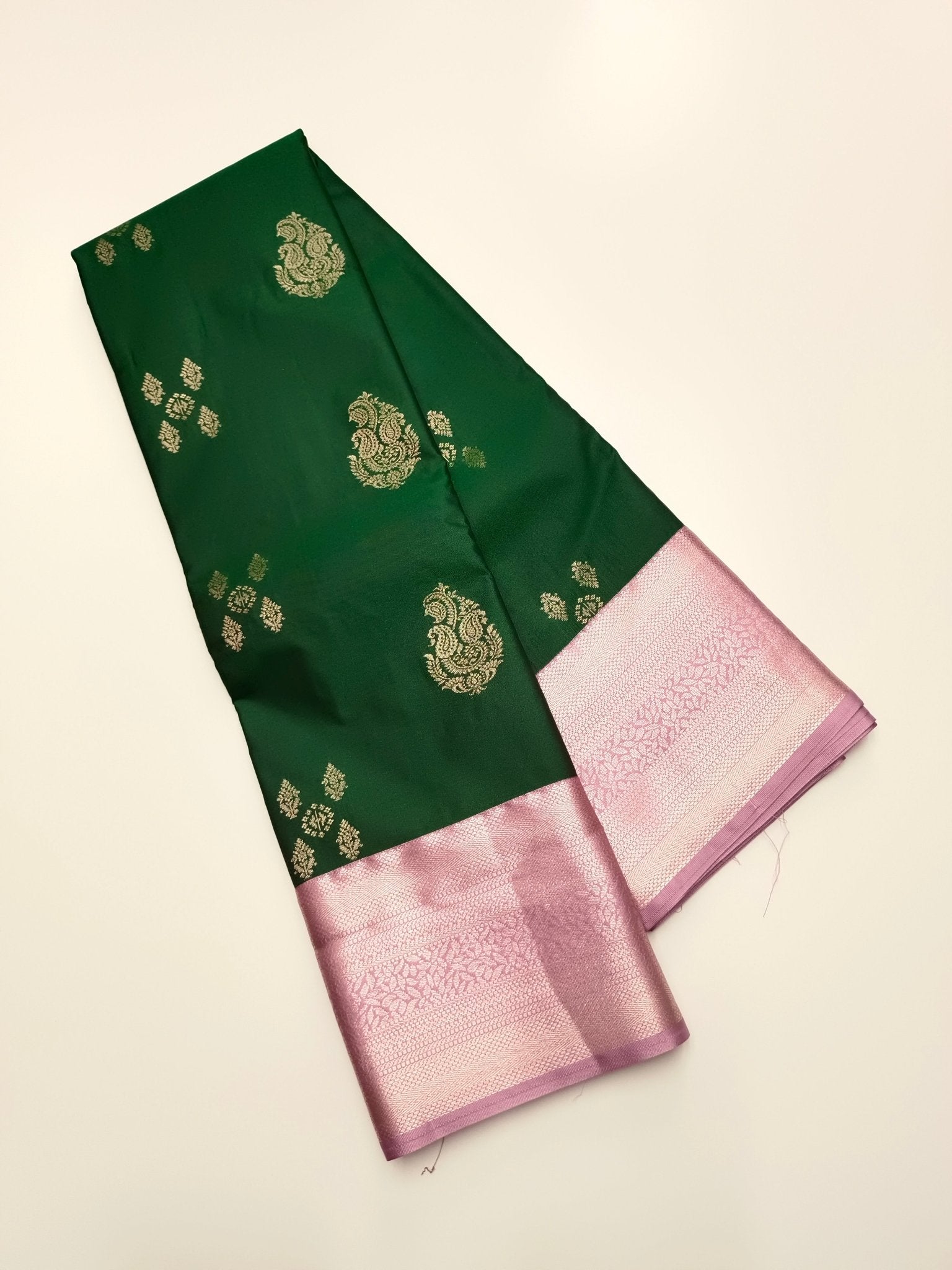 KANCHIPURAM SEMI SILK SAREE - B S CHANNABASAPPA & SONS