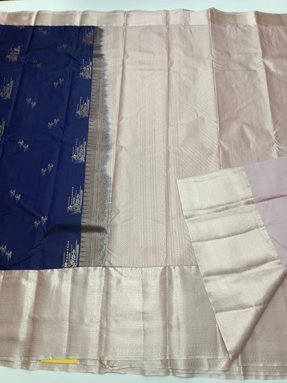 KANCHIPURAM SEMI SILK SAREE - B S CHANNABASAPPA & SONS