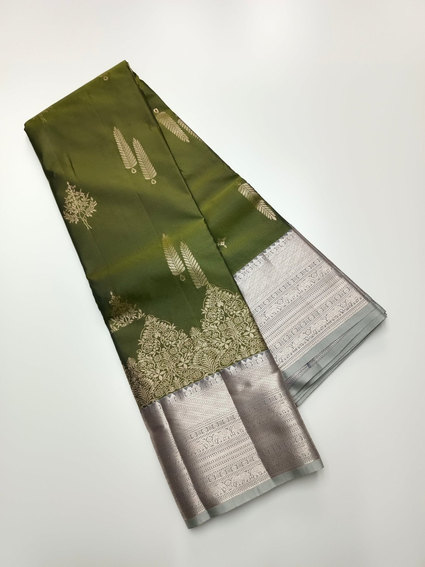 KANCHIPURAM SEMI SILK SAREE - B S CHANNABASAPPA & SONS