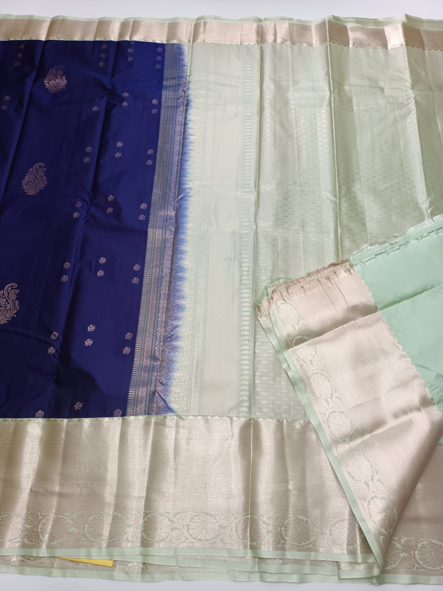 KANCHIPURAM SEMI SILK SAREE - B S CHANNABASAPPA & SONS