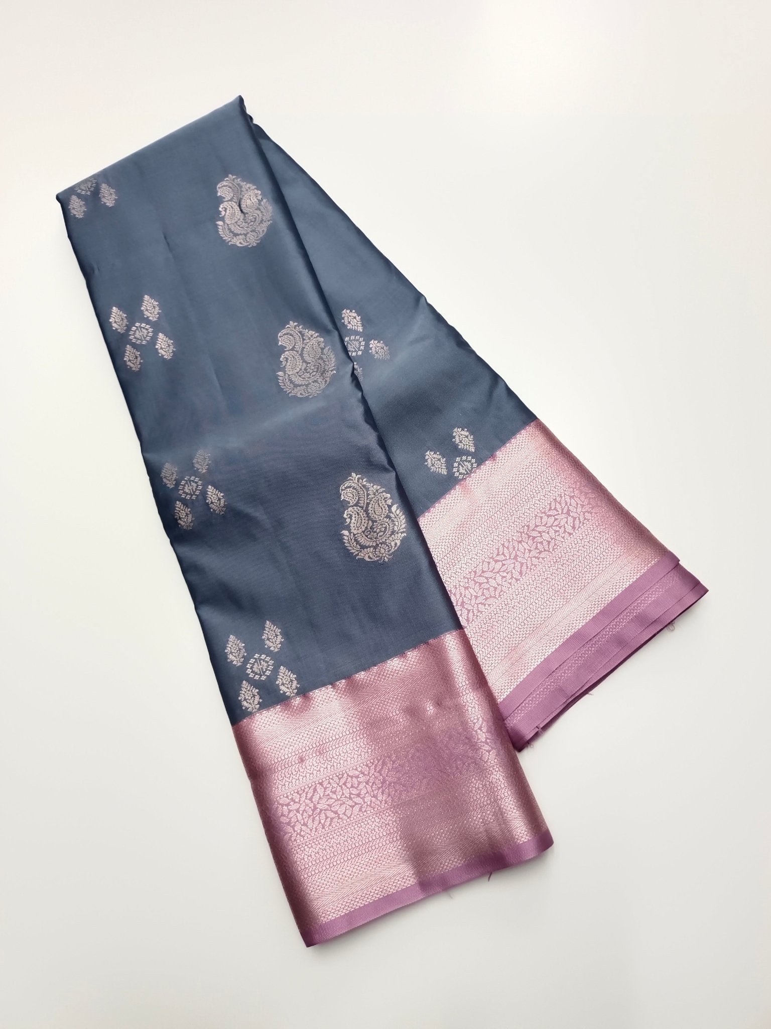 KANCHIPURAM SEMI SILK SAREE - B S CHANNABASAPPA & SONS