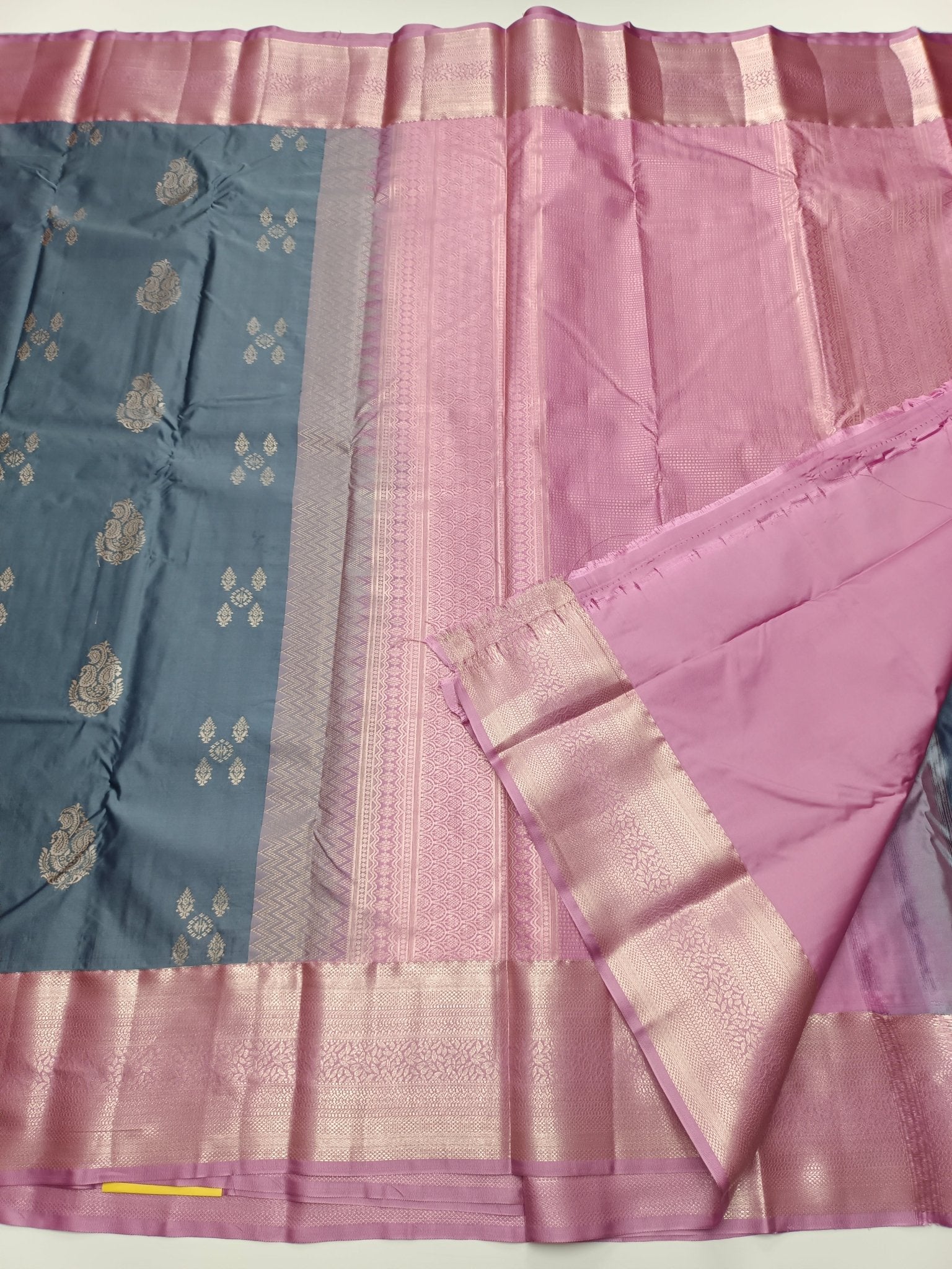 KANCHIPURAM SEMI SILK SAREE - B S CHANNABASAPPA & SONS