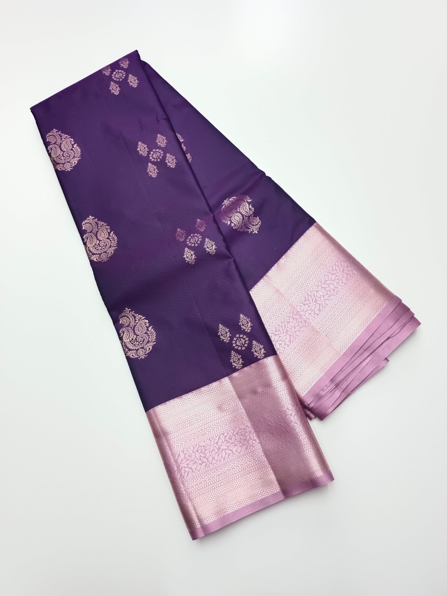 KANCHIPURAM SEMI SILK SAREE - B S CHANNABASAPPA & SONS