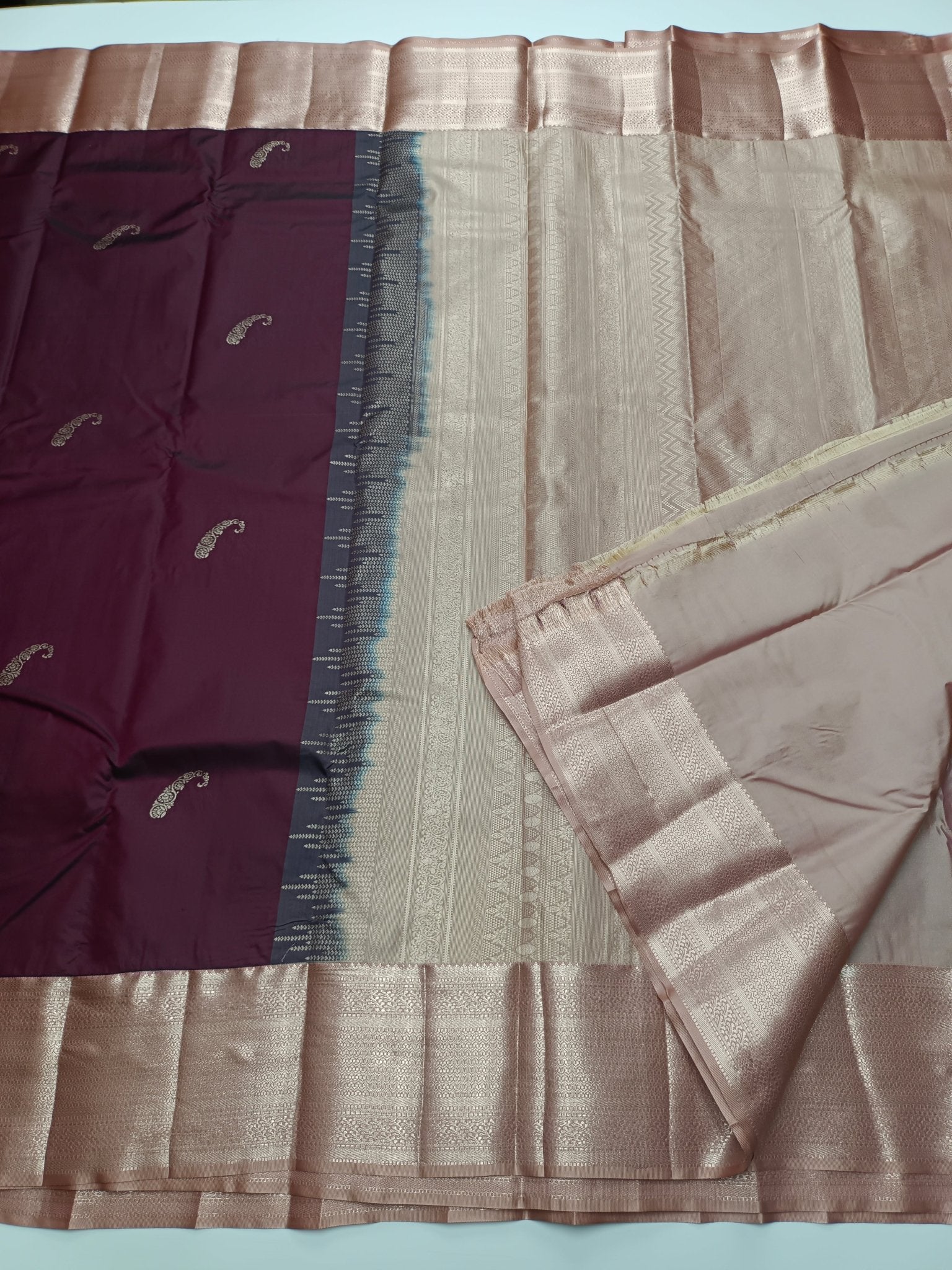 KANCHIPURAM SEMI SILK SAREE - B S CHANNABASAPPA & SONS