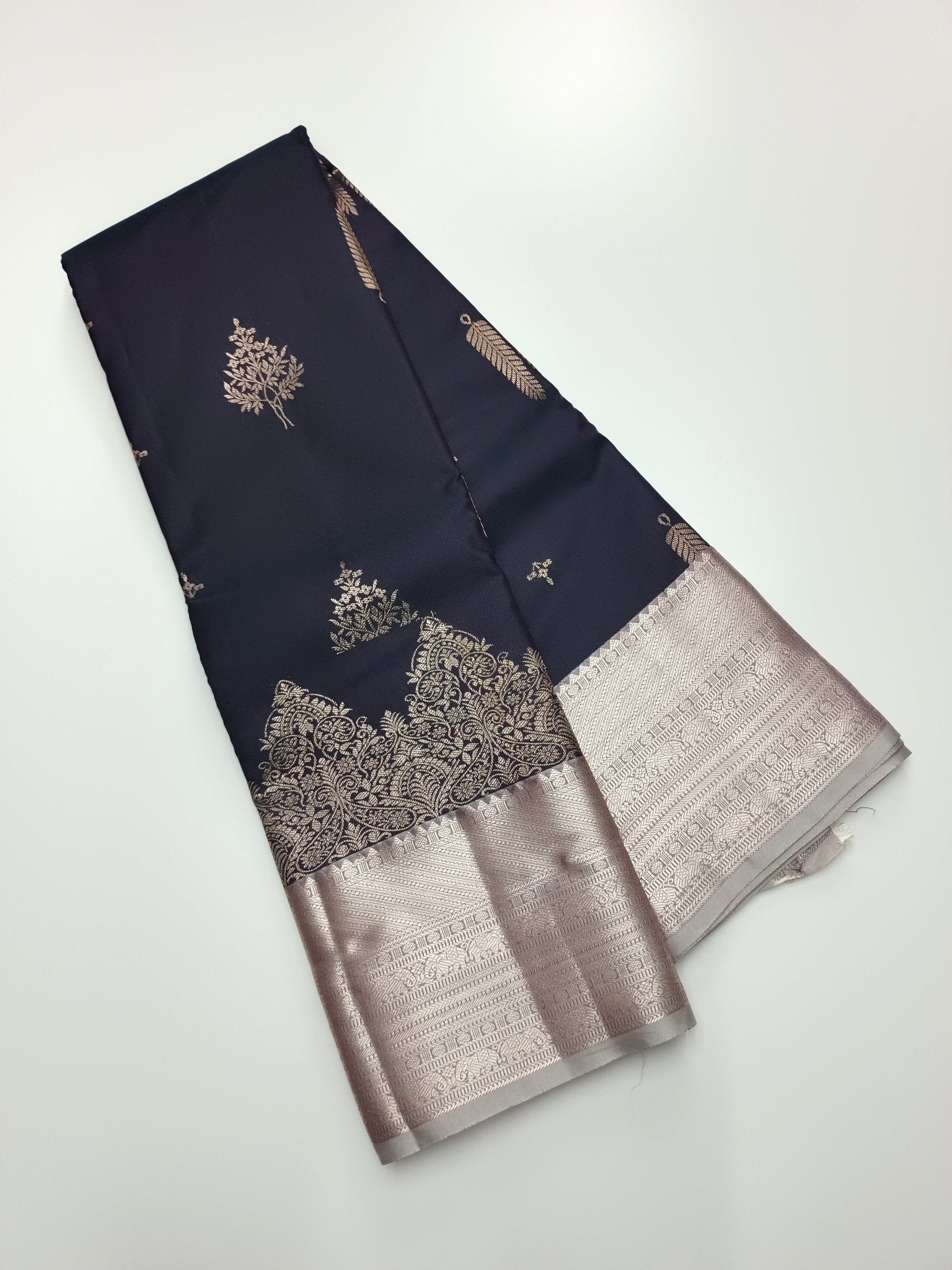 KANCHIPURAM SEMI SILK SAREE - B S CHANNABASAPPA & SONS