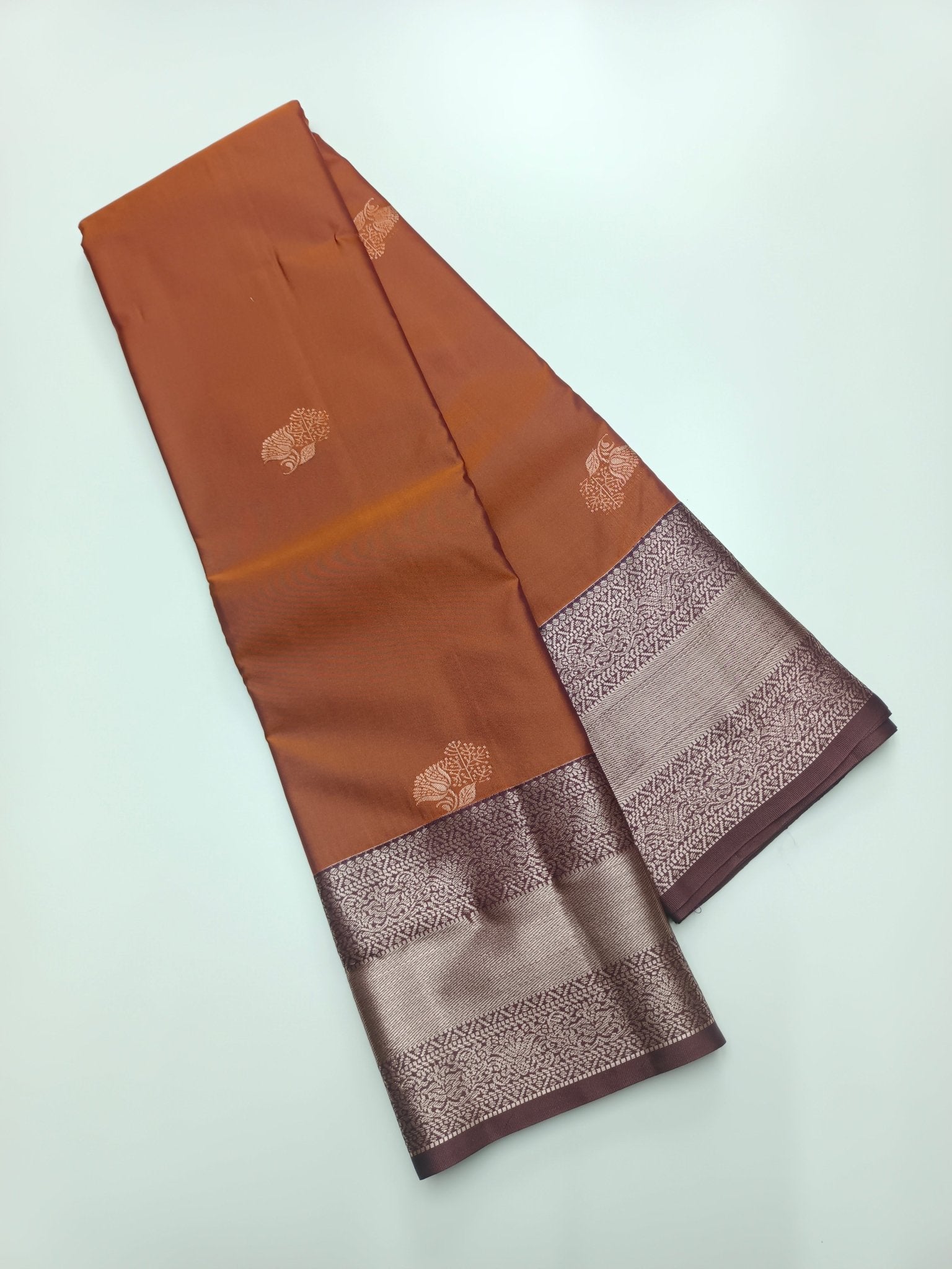KANCHIPURAM SEMI SILK SAREE - B S CHANNABASAPPA & SONS
