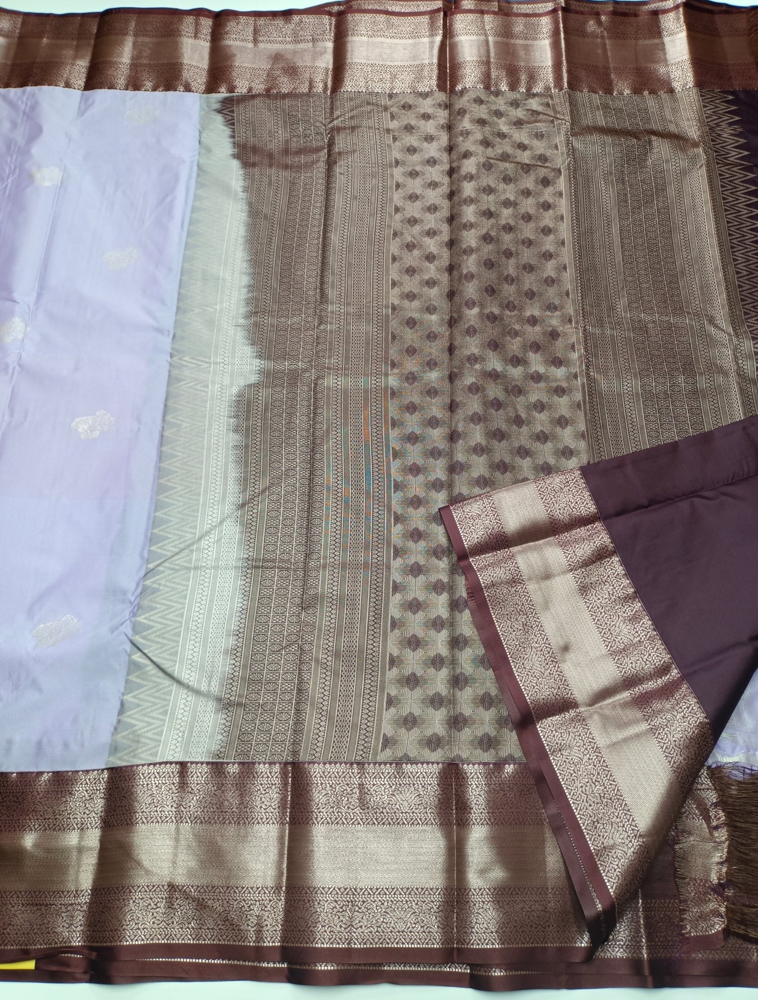 KANCHIPURAM SEMI SILK SAREE - B S CHANNABASAPPA & SONS