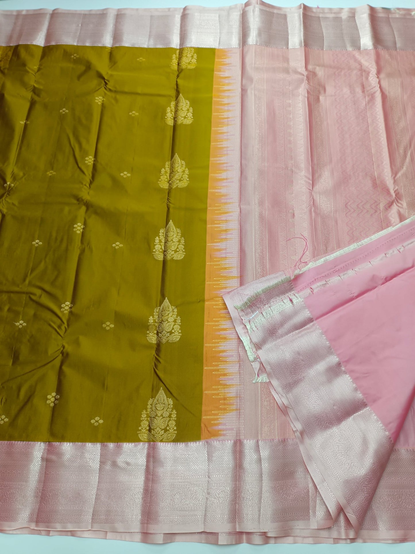 KANCHIPURAM SEMI SILK SAREE - B S CHANNABASAPPA & SONS