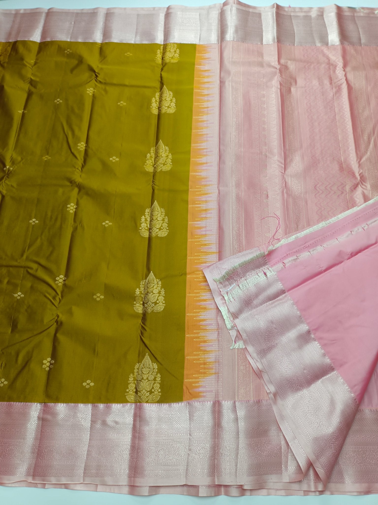 KANCHIPURAM SEMI SILK SAREE - B S CHANNABASAPPA & SONS